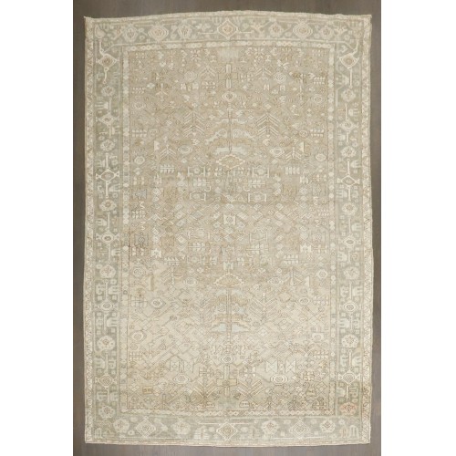 Antique taupe Neutral Color Heriz Rug No. j4527