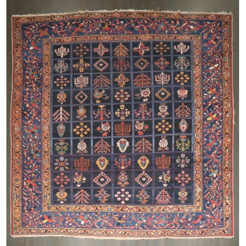 Square Garden Design Persian Bakhtiari Rug No. j4538
