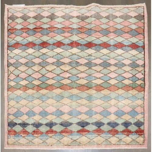 Square Turkish Deco Rug No. j4693