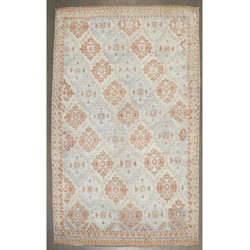 Light Blue Persian Balouch Throw Rug No. j4695