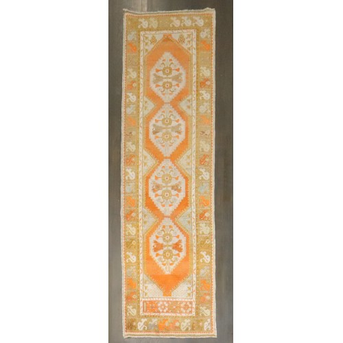 Orange Turkish Anatolian Runner No. j4749
