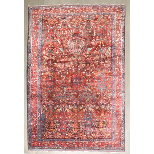 Persian Ghasghai Red Brown Room Size Rug No. j4775