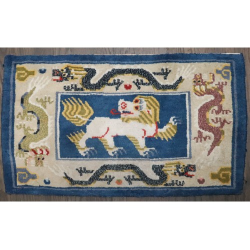 Mid 20th Century Snow Lion Vintage Tibetan No. j4784