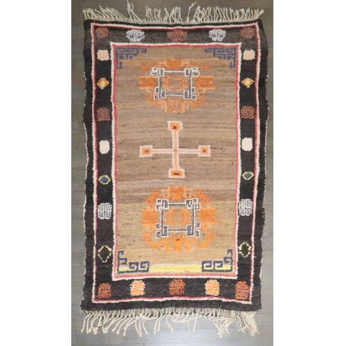 Vintage Tibetan Small Rug No. j4792
