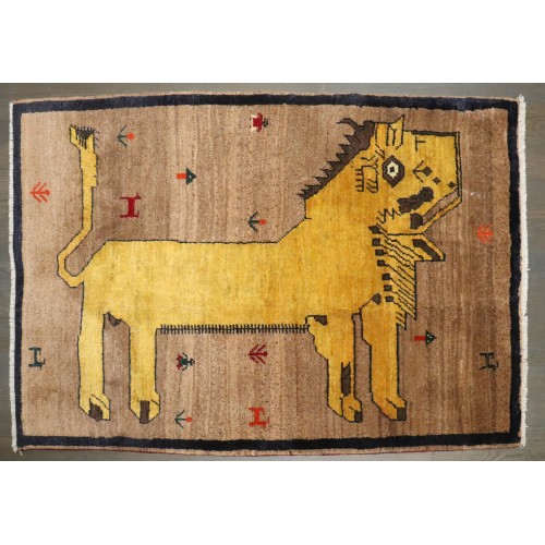 Modern Animal Gabbeh Rug No. j4796
