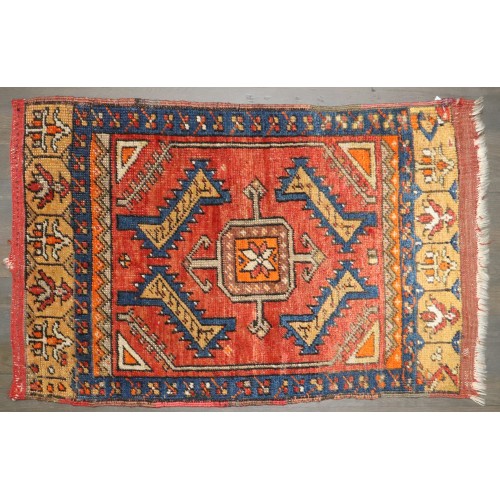 Antique Anatolian Turkish Tribal Rug No. j4822