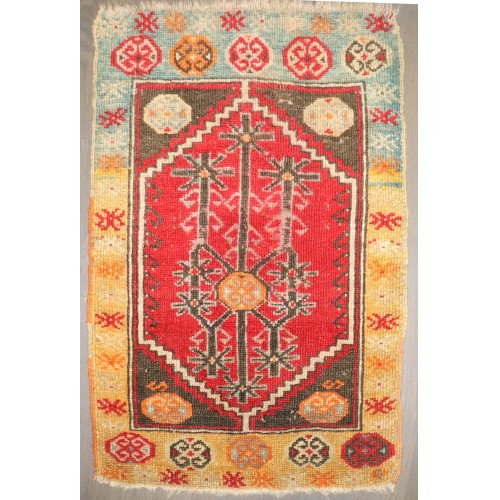 Antique Turkish Yastik Anatolian Rug No. j4831