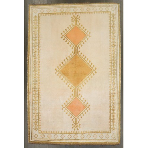White Persian Vintage Gabbeh Rug No. j4890