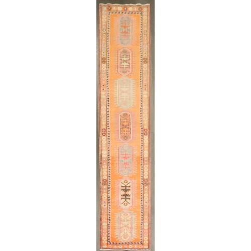 Orange Anatolian Turkish Runner No. j4934