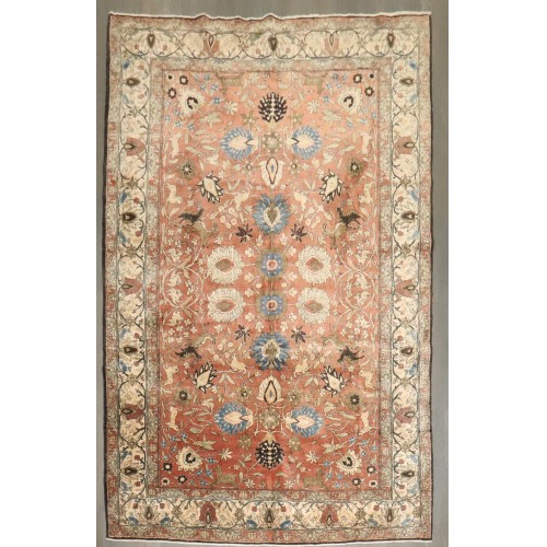 Persian Teheran Animal Motif Rug No. j4964
