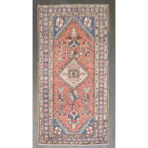 Antique Persian Heriz Small runner No. j5046