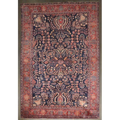 Navy Sarouk Ferhan Rug No. j5088
