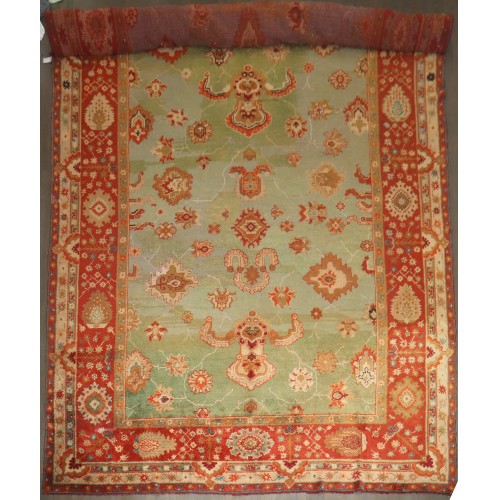 Palatial Size Antique Turkish Oushak Rug No. j5105