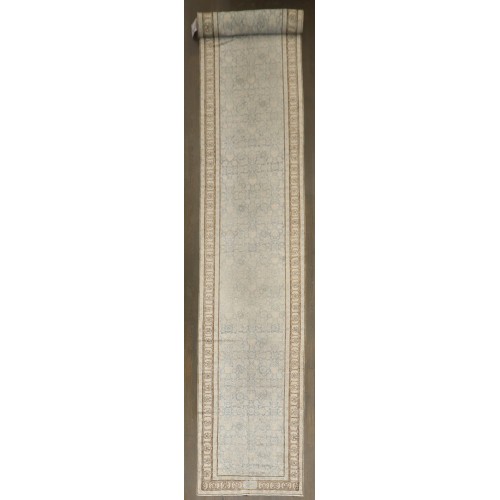 Blue Persian Tabriz Signed Runner No. j5134