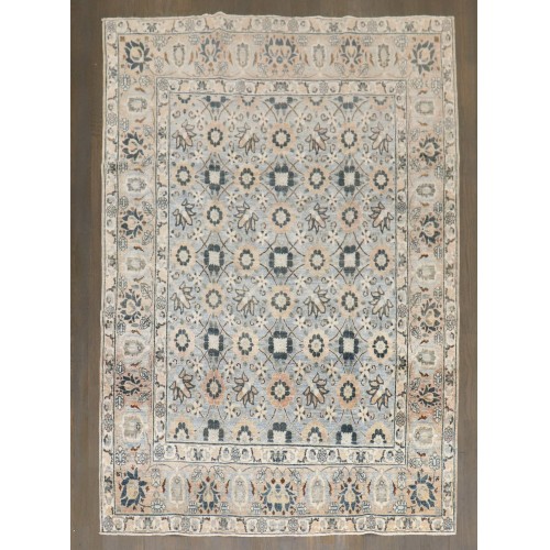 Persian Tabriz Veramin Mini Khani Antique Rug No. j5137