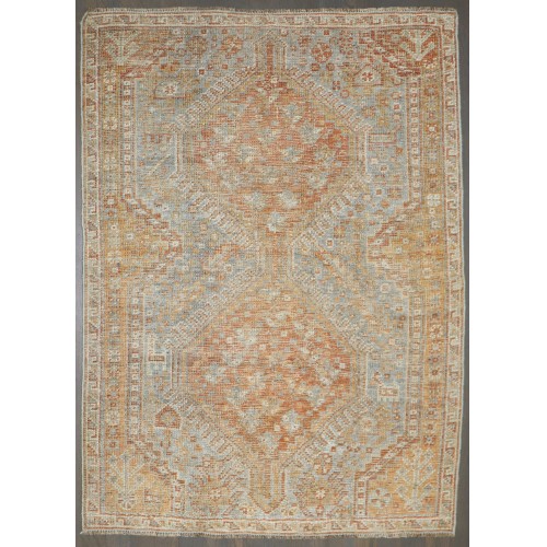 Pale Persian Shiraz Geometric Rug No. j5145