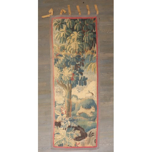 Late 17th Century Flemish Verdure Tapestry Panel with Rabbits No. j5159