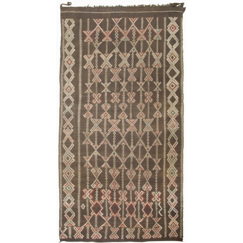 Oversize Vintage Moroccan Zaine Kilim No. j5166