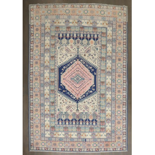 Vintage Geometric Moroccan Rug No. j5186
