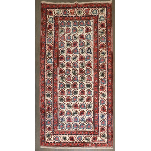 Northwest Persian Leaves Ivory Field Rug No. j5192