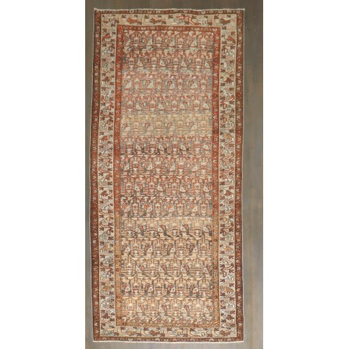 Brown Malayer Paisley Gallery Runner No. j5193