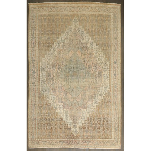 Antique Mint Lavender Color Persian Senneh Rug No. j5194