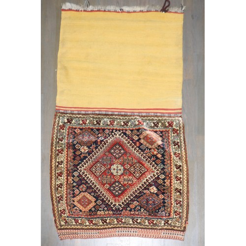 Antique Qashghai Persian Textile Bag No. j5222