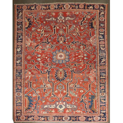 Phenomenal Antique persian Serapi Rug No. j5226