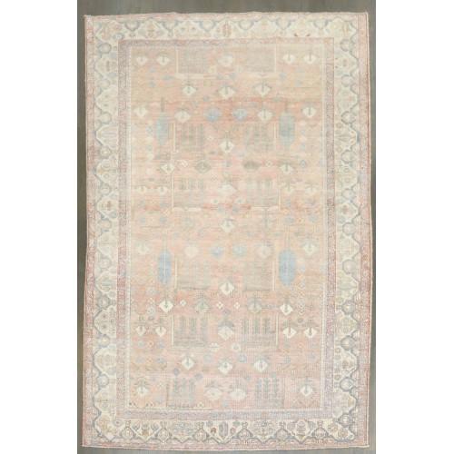 Soft Pink Persian Heriz Rug No. j5321