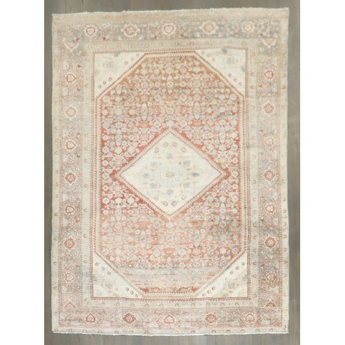 Malayer Medallion Square Accent Rug No. j5322