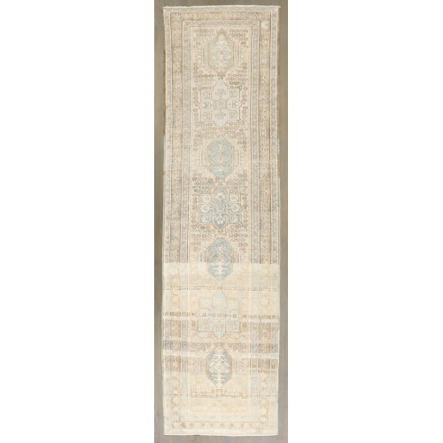 Neutral Persian Heriz Karadja Runner No. j5323