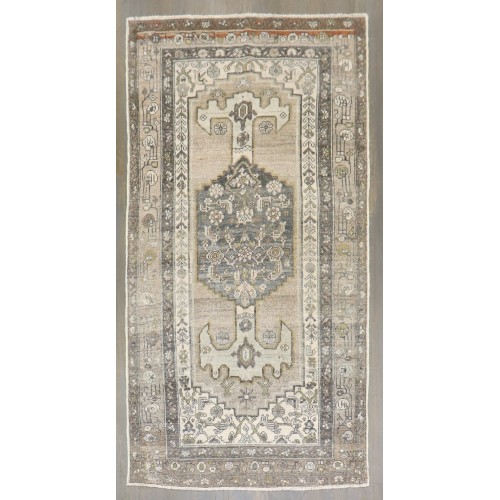 Antique Hamedan Gray Wash Rug No. j5325