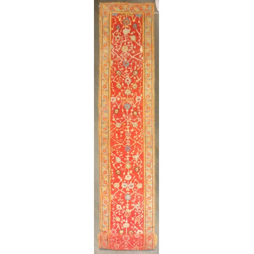 Extravagant 19th Century Oushak Wide Long Runner No. j5332