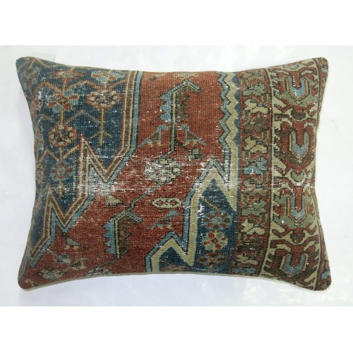 Mazlagan Malayer Worn Rug Pillow No. p1912