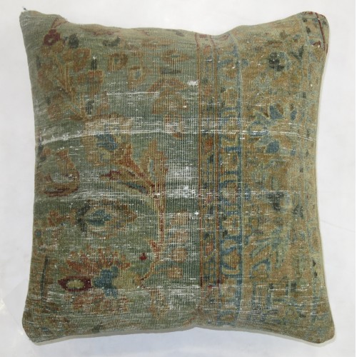 Large Persian Sarouk Rug Pillow No. p2602