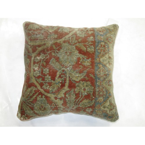 Mohtasham Persian Kashan Rug Pillow No. p2610
