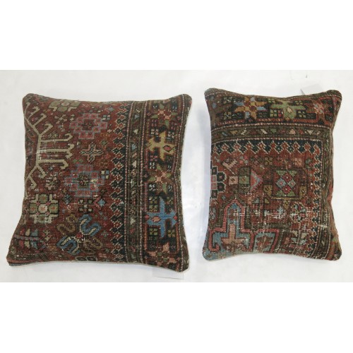 Pair Of Persian Heriz Pillows No. p2678