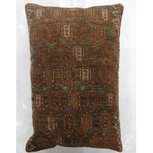 Large Brown Paisley Persian Kurd Pillow No. p2725