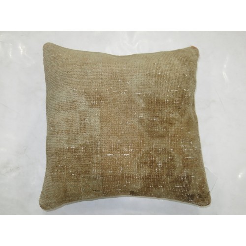 Neutral Turkish Rug Pillow No. p2968
