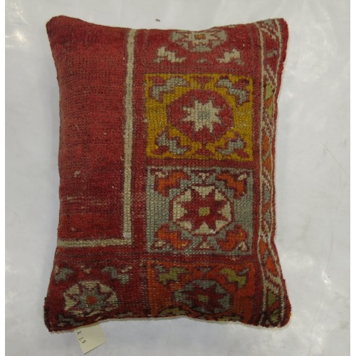 Ghiordes Antique Rug Pillow No. p3041