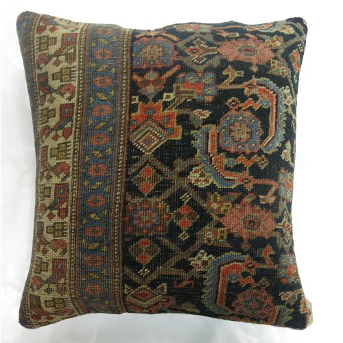 Antique Persian Bidjar Rug Pillow No. p3258