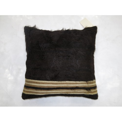 Black Mohair Pillow No. p3383