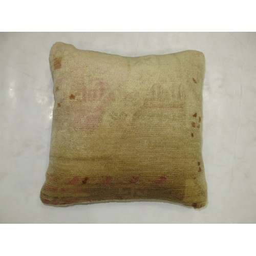 Vintage Oushak Rug Pillow No. p3651