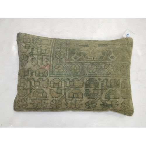 Antique Oushak Rug Pillow No. p3652