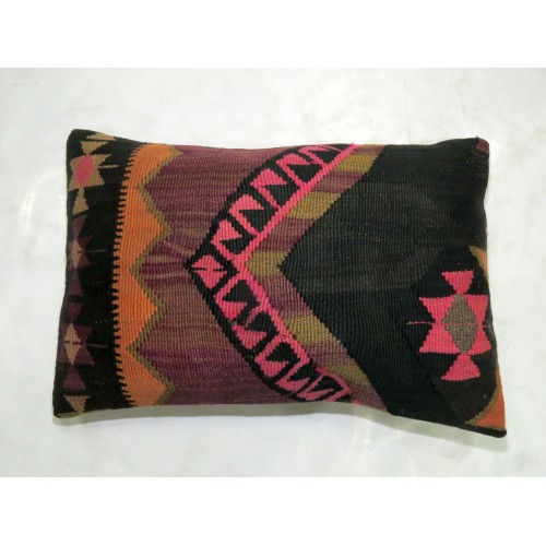 Lumbar Colorful Kilim Pillow No. p3771