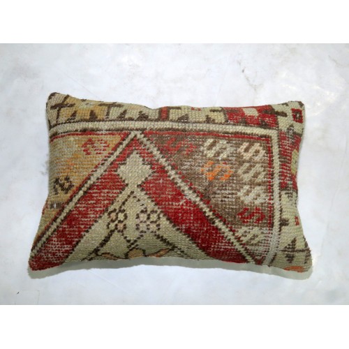 Vintage Turkish Rug Pillow No. p3832