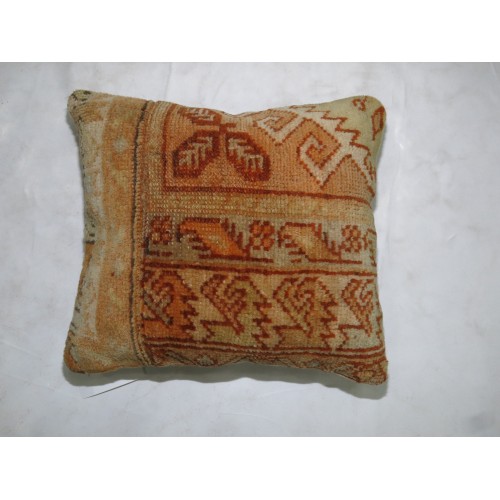 Soft Peach Turkish Rug Pillow No. p3883
