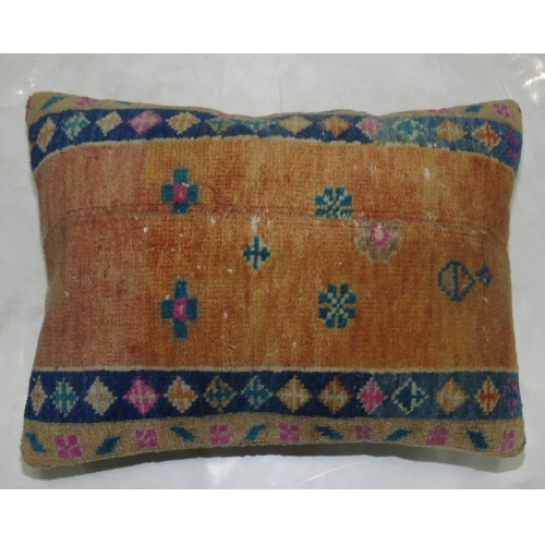 Colorful Turkish Rug Pillow No. p3987