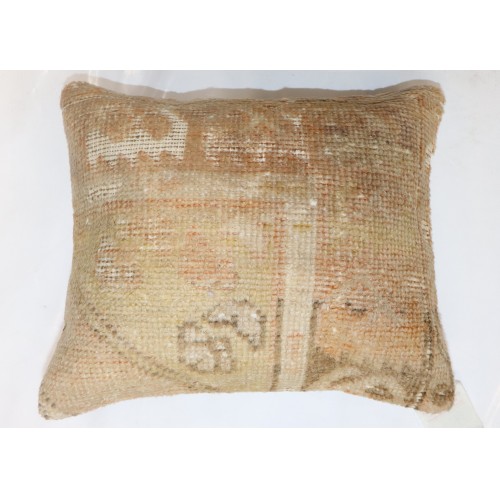 Pale Oushak Rug Pillow No. p4029