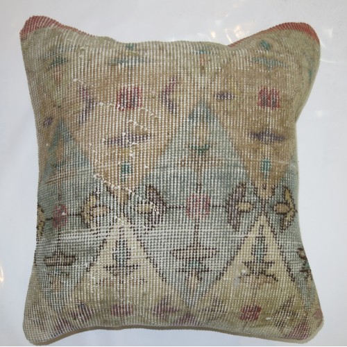 Worn Turkish Rug Pillow No. p424